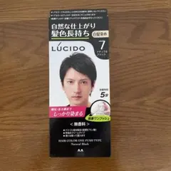 【新品.未使用】ルシード ワンプッシュケアカラー 7 ナチュラルブラックのサムネイル