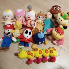 スーパーマリオ ぬいぐるみ まとめ売り 13体 - メルカリ