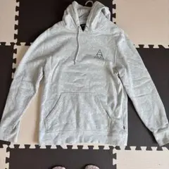 HUF グレー フード付きパーカー