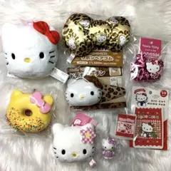 ハローキティ　キャラクターグッズまとめ売り　ヒョウ柄　カオハナ　スクイーズのサムネイル