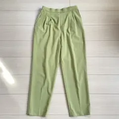 GLOBALWORK ウツクシルエット テーパードパンツ ピスタチオグリーン