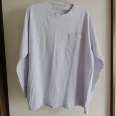 長袖Tシャツ ポケット付き ライトパープルのサムネイル