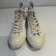 オフホワイトコットンハイカットスニーカー　Trophy Size 28 未使用