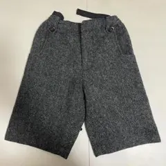 COMME CA ISM ストライプ柄 グレー ハーフパンツ