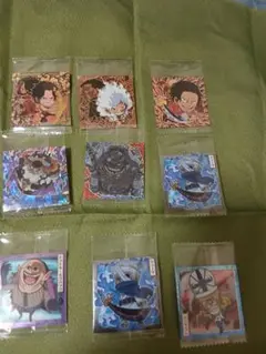 ワンピース シールウエハース　エース/ロジャー、ルフィ/ドラゴン含むセット