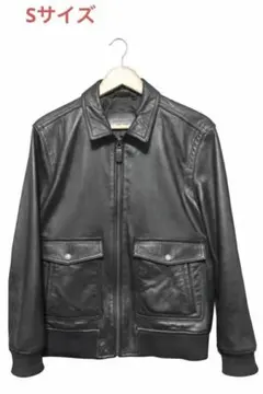 【COACH】A-2 レザー フライトジャケットブラックサイズS羊革シープスキン