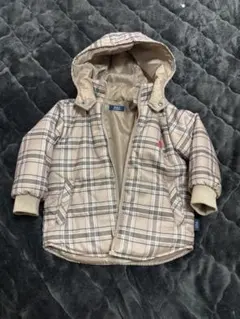 POLO BCS ポロ ビーシーエス 中綿フード付きジャケット110 チェック柄