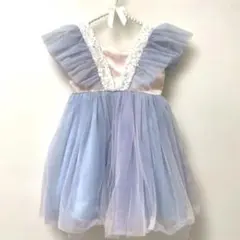 チュールフリルドレス（グラデーション）