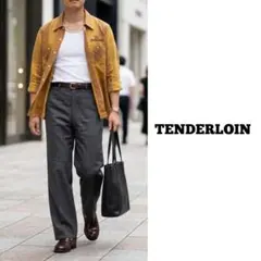 キムタク着用 TENDERLOIN テンダーロイン 半袖 チェックシャツ a35のサムネイル