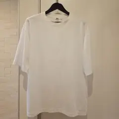 UNIQLO U エアリズムコットンオーバーサイズ五分袖クルーネック Tシャツ