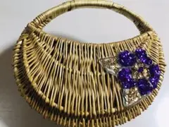 かごバッグ バスケット 美品　送料無料