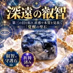 【深遠の叡智】第三の目を研ぎ澄ます✧天空の霊石✧覚醒✧金運✧一点物