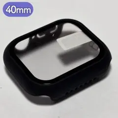 Apple Watch 40mm ケース ブラック 強化ガラス一体型 フルカバー
