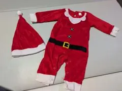 サンタロンパース＋帽子セット サイズ70