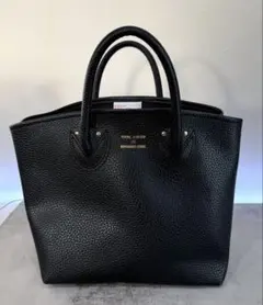 美品 YOUNG & OLSEN レザー調 仕切り付きトートバッグ