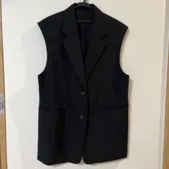 お値下げ！ 美品　GU ブラックジレ　XL