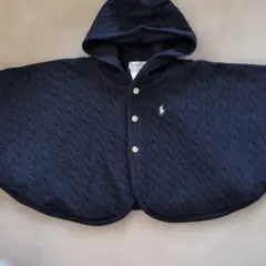 Ralph Lauren ネイビー ベビーポンチョ