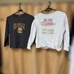 キッズ　GUトレーナー、￼長袖Tシャツ　2枚セット　130センチ　バラ売り可能