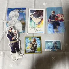 ヒロアカ 轟焦凍 まとめ売り カード ダイカットステッカー