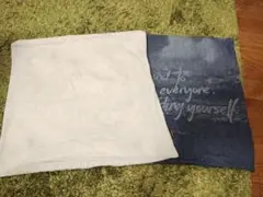 Francfranc 枕カバー 2枚セット デニム柄