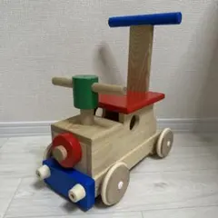 森のカラフルロコ　木製 手押し車 カタカタ 汽車 乗用玩具　mocco 天然木のサムネイル