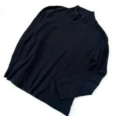 UNIQLO ユニクロ ヒートテックフリースモックネックT（長袖） ブラック Ｍ