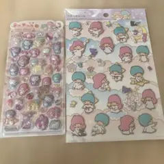 うるちゅるポップシール　ペタペタシール　キキララ　サンリオ