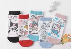 キャラクター柄ソックス 5足セット