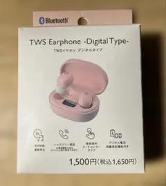 TWSイヤホン デジタルタイプ ピンク 本体のサムネイル