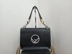 【極美品】FENDI フェンディ キャナイエフ レザー 3wayバッグ ブラック