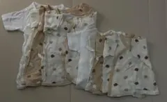 新生児 肌着セット 短肌着4枚＋長肌着4枚 綿