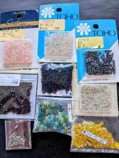 ハンドメイド用 ビーズ素材セット 9点セット