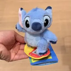 香港ディズニー スティッチ 肩乗せぬいぐるみ サーフィン 新品タグ付き HKDLのサムネイル