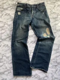 575DENIM ダメージ加工ブーツカットデニムパンツ USA製