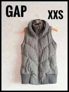 GAP ギャップ 重ね着風　ダウンベスト グレー XXS
