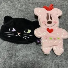 黒猫　ジンジャーブレッドマン　ミニー　ポーチ　セット　美品　グッズ　小物入れ
