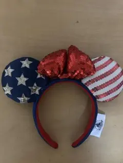 ミッキー耳カチューシャ 星とストライプ