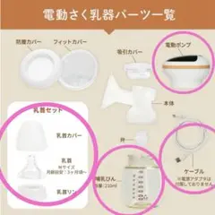 搾乳機 いつくし izxi 電動 電動さく乳器 電動ポンプ＆ケーブル2点セット