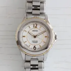 SEIKO エクセリーヌ 4J41-0AA0 コンビレディース腕時計 電池交換済