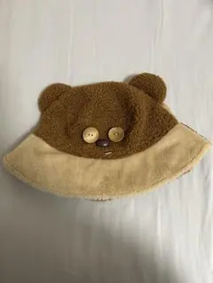 クマ耳フリースバケットハット