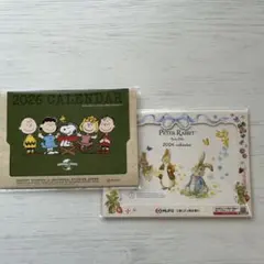 2026卓上カレンダー スヌーピー・ピーターラビット　2点セット