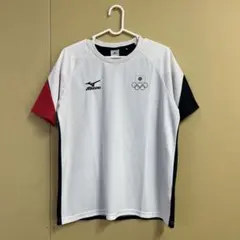 （Y）MIZUNO オリンピック 日本代表 JOC 公式ロゴ Tシャツ 日本製