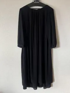 しまむら　ブラックフォーマルワンピース　LL