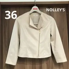 【訳特価】NOLLEY’S スプリングジャケット　36 M ベージュ　ノーリーズ