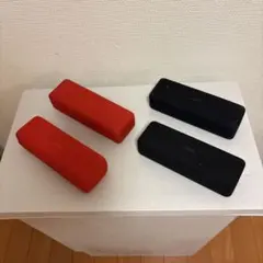 JINS メガネケース 赤 黒 4個セット