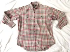 RRL ダブルアールエル　三つ星タグ　チャックネルシャツ　M