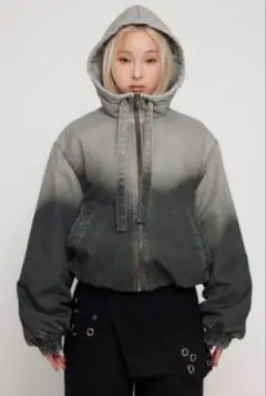 LAGUAGEM　GRADATION COTTON HOODIE ブルゾン