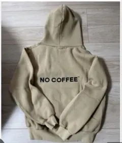 NO COFFEE™ ベージュ パーカー　フ