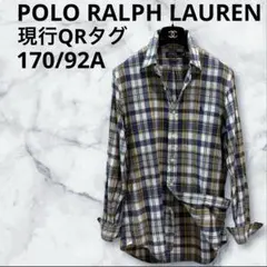 現行QRタグ　POLO RALPH LAUREN インディアン　マドラスシャツ