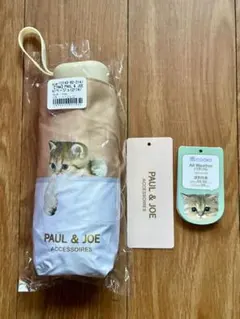 【新品未使用】ポール&ジョー◆PAUL & JOE 折りたたみ日傘 猫デザイン